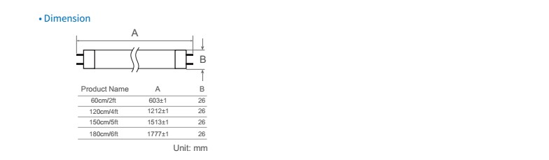 TUV make 8ft t8 Nano tube